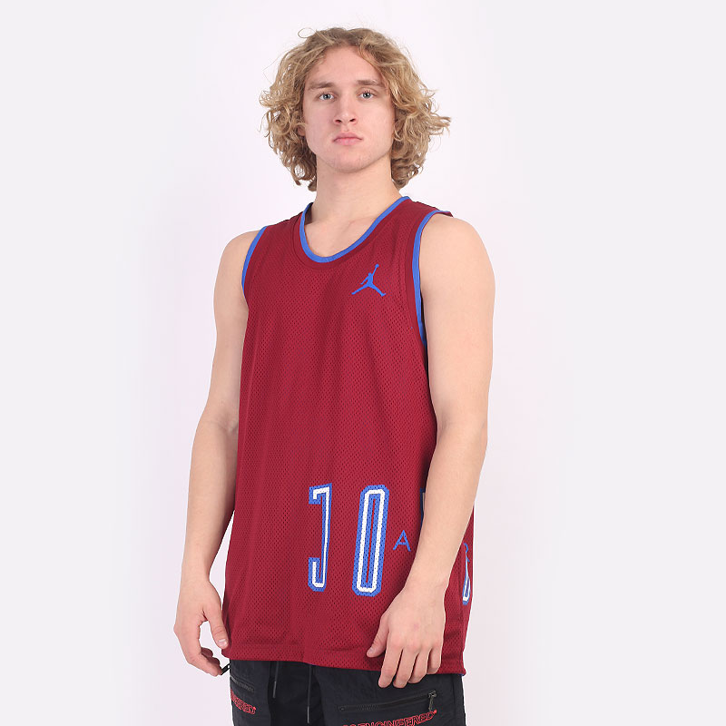 мужская бордовая майка Jordan Sport DNA Jersey DA7235-677 - цена, описание, фото 3